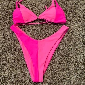 Shein bikini hot pink size medium.